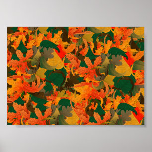 Herfstblad Patroon voor de Herfst Poster