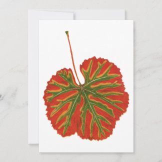 Herfstblad Plat Vakantiekaart Feestdagenkaart