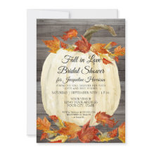 Herfstblad Pompoen Rustieke Waterverf Bruidsdouche