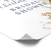 Herfstblad Pompoenen Bruiloft Welcome Bord Poster (Hoek)