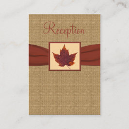Herfstblad Receptie Enclosure Kaart