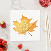 Herfstblad Sinaasappel bruiloft Servetten (Insitu)