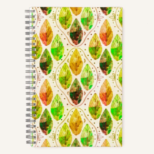 Herfstblad Spiraal Notebook Notitieboek (Voorkant)