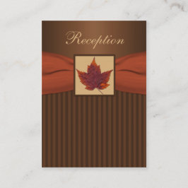 Herfstblad, Stripes Receptie Enclosure Kaart