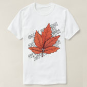 Herfstblad T-shirt – Herfst esthetisch Unisex T-sh (Design voorkant)