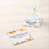 Herfstblad Thanksgiving Diner Party Kartonnen Onderzetters (Insitu)