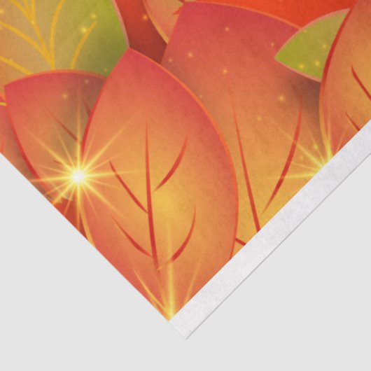 herfstblad tissuepapier (Detail)