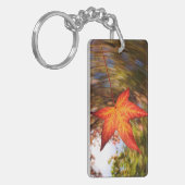 Herfstblad van een boom in de herfst sleutelhanger (Voorkant Links)