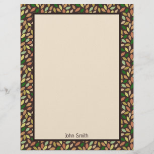 Herfstblad Vormen Briefpapier Briefhoofd