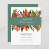 HERFSTBLADEN Huwelijksuitnodigingen (Voorkant / Achterkant)