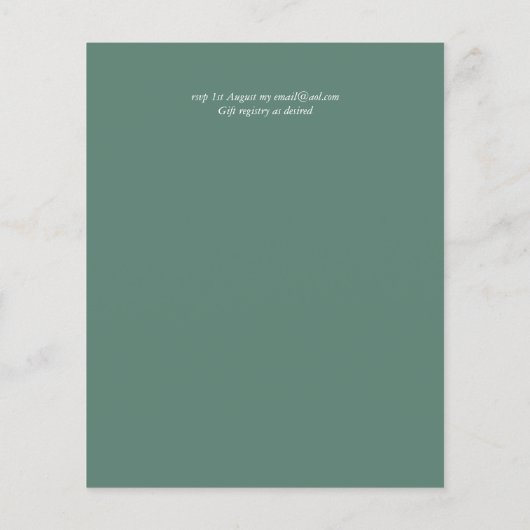 HERFSTBLADEN Huwelijksuitnodigingen (Achterkant)