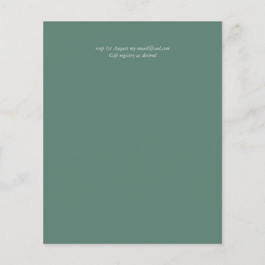 HERFSTBLADEN Huwelijksuitnodigingen (Achterkant)