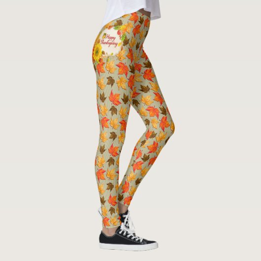 Herfstbladeren 1 Afbeelding Opties Leggings (Rechts)