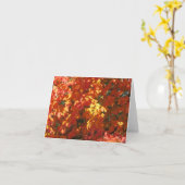 Herfstbladeren - 1 kaart (Gele Bloem)