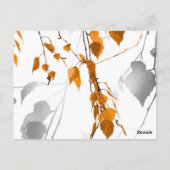 Herfstbladeren 2 briefkaart (Achterkant)
