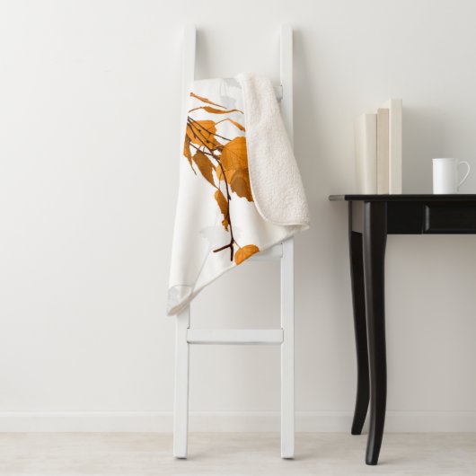 Herfstbladeren 2 sherpa deken (In situ)