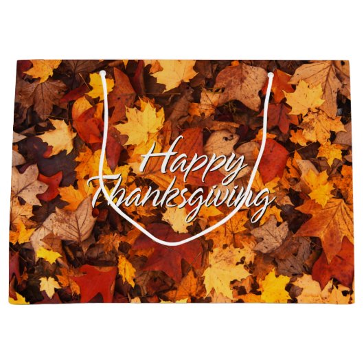 Herfstbladeren 6 large cadeautasje (Voorkant)