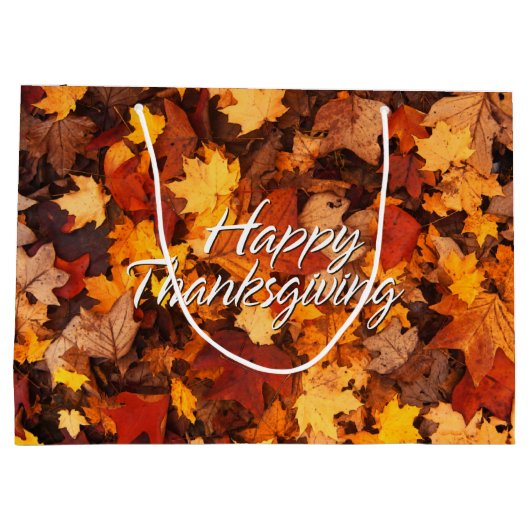 Herfstbladeren 6 large cadeautasje (Achterkant)