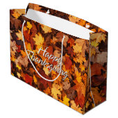 Herfstbladeren 6 large cadeautasje (Achterkant Gekanteld)