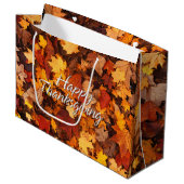 Herfstbladeren 6 large cadeautasje (Voorkant Gekanteld)