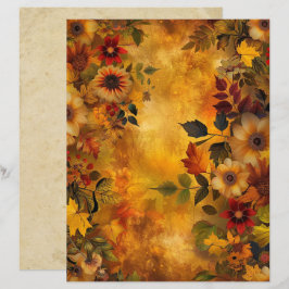 Herfstbladeren 8.5 x 11 scrapbookpapier