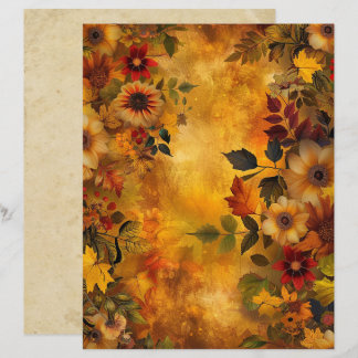 Herfstbladeren 8.5 x 11 scrapbookpapier