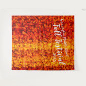 Herfstbladeren | Aangepaste feestachtergrond Wandkleed (Voorkant (horizontaal))