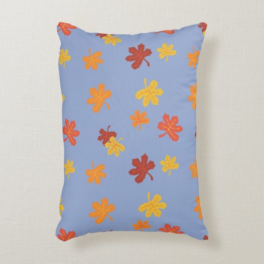 Herfstbladeren all-over patroon accent kussen (Voorkant(Verticaal))