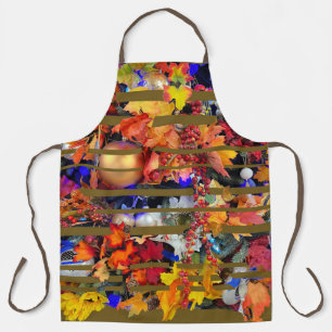 Herfstbladeren, Americana & heldere kleur barsten  Schort