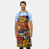 Herfstbladeren, Americana & heldere kleur barsten  Schort (Gedragen)