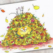 Herfstbladeren Ansichtkaart Briefkaart