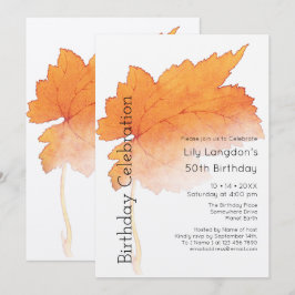 Herfstbladeren Aquarel Herfst Kaart