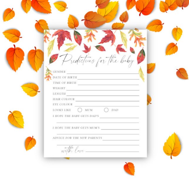 Herfstbladeren - Baby voorspellingen en advies (Creator heeft geüpload)
