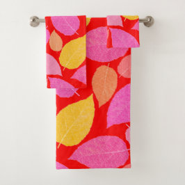 Herfstbladeren. Bad Handdoek