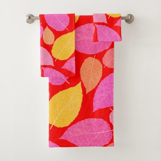 Herfstbladeren. Bad Handdoek (Insitu)