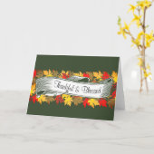 Herfstbladeren banner kaart (Gele Bloem)