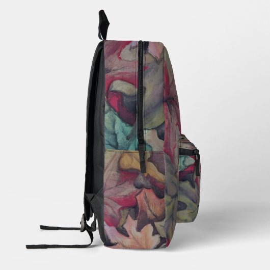 Herfstbladeren bedekken bedrukte rugzak (Links)