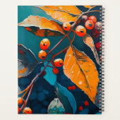 Herfstbladeren & bessen beschilderd Woodland herfs Planner (Achterkant)