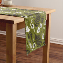Herfstbladeren, Bessen & Eikels Korte Tafel Runner