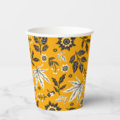 Herfstbladeren, Bessen & Eikels Papieren Bekers (Voorkant)