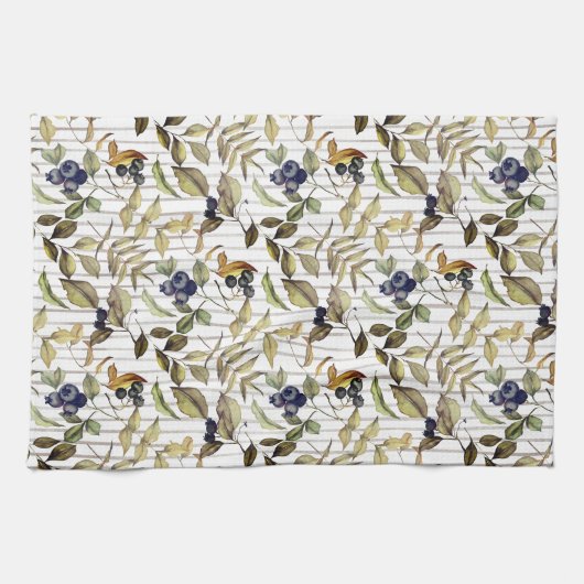 Herfstbladeren & bessen Herfst Keukenhanddoeken (Horizontaal)