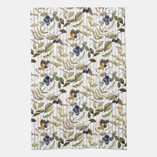 Herfstbladeren & bessen Herfst Keukenhanddoeken (Verticaal)