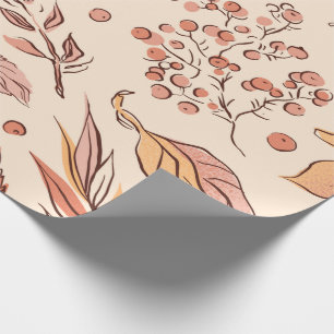 Herfstbladeren & bessen inpakpapier
