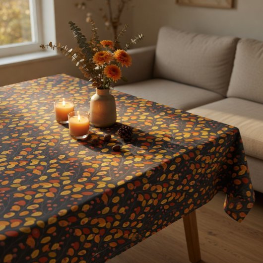 Herfstbladeren & Bessen Naadloos Patroon Herfst Tafelkleed