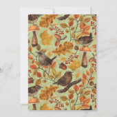 Herfstbladeren, bessen, paddenstoelen en winterkon (Voorkant)