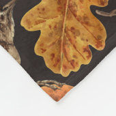 Herfstbladeren, bessen, paddenstoelen en winterkon fleece deken (Hoek)