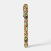 Herfstbladeren, bessen, paddenstoelen en winterkon iPhone hoesje (Linkerkant)