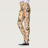 Herfstbladeren, bessen, paddenstoelen en winterkon leggings (Links)