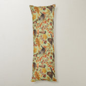 Herfstbladeren, bessen, paddenstoelen en winterkon lichaamskussen (Achterkant (Verticaal))