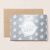 Herfstbladeren & Bessen Thanksgiving  Echt Folie Kaarten (Voorkant met envelop)